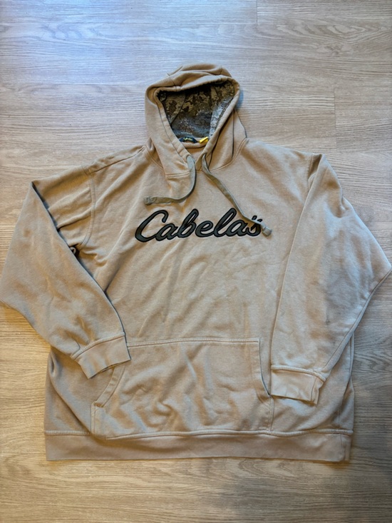 Cabela's Other - Cabela’s Men’s Size XXL Tall Fleece Hoodie Long Sleeve Sweatshirt Tan Read*